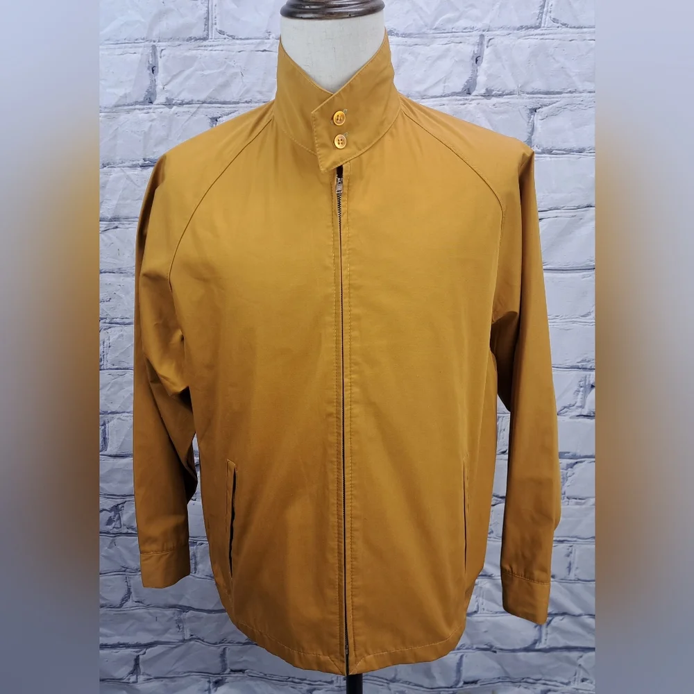 Eaton Casual Vintage  60s 70s Men's Jacket Coat Mustard Coach Bomber 44 XL - Picture 6 of 14
